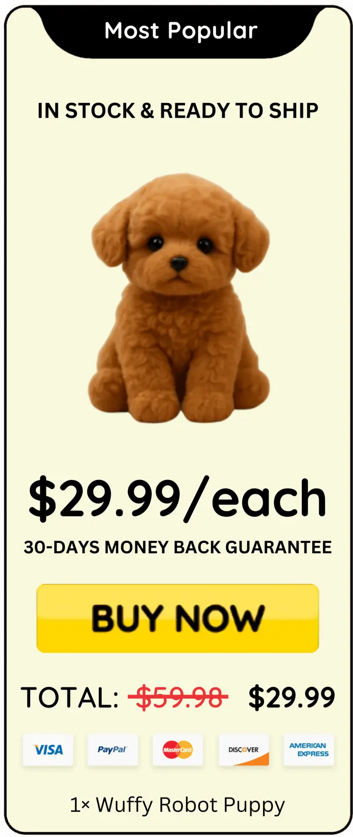 wuffy robot puppy most popular price